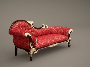 fb wedding chaise longuea queen annes revenge 3D 모델