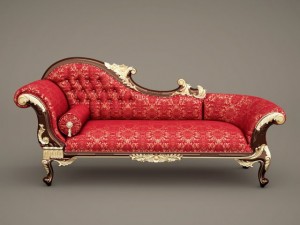 fb wedding chaise longuea queen annes revenge 3D 모델