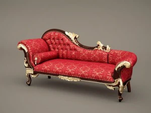 fb wedding chaise longuea queen annes revenge 3D Model