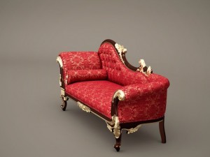 fb wedding chaise longuea queen annes revenge 3D 모델