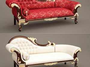 fb wedding chaise longuea queen annes revenge 3D 모델