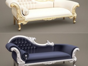 fb wedding chaise longuea queen annes revenge 3D 모델