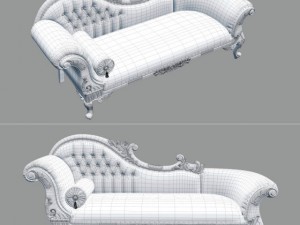 fb wedding chaise longuea queen annes revenge 3D 모델