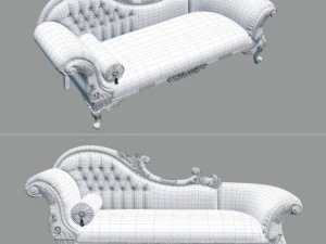 fb wedding chaise longuea queen annes revenge 3D Model