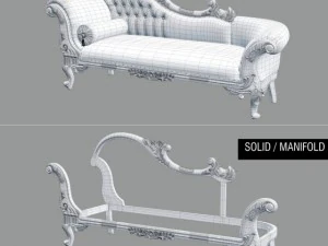 fb wedding chaise longuea queen annes revenge 3D Model