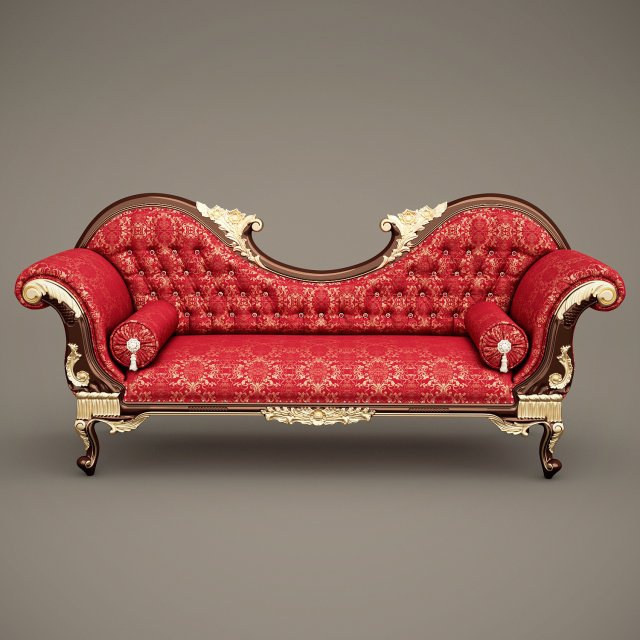 fb chaiselonguec double ended Model 3D .c4d .max .obj .3ds .fbx .stl .blend 
