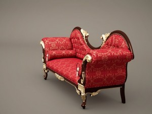 fb chaiselonguec double ended Model 3D
