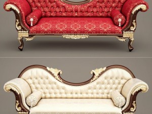 fb chaiselonguec double ended Model 3D