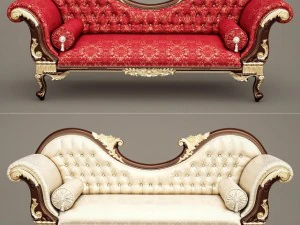 fb chaiselonguec double ended 3D Model