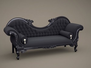 fb chaiselonguec double ended Model 3D