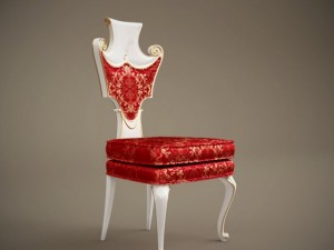 baroque chair c1 3D Модель