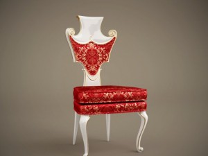 baroque chair c1 3D Модель
