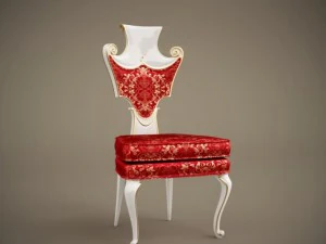 baroque chair c1 3D Model