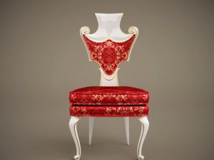 baroque chair c1 3D Модель