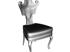 baroque chair c1 3D Модель