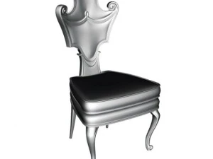 baroque chair c1 3D Model