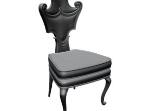 baroque chair c1 3D Модель