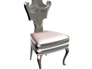baroque chair c1 3D Модель