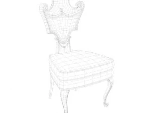baroque chair c1 3D Model