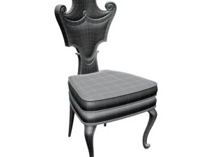 baroque chair c1 3D Model