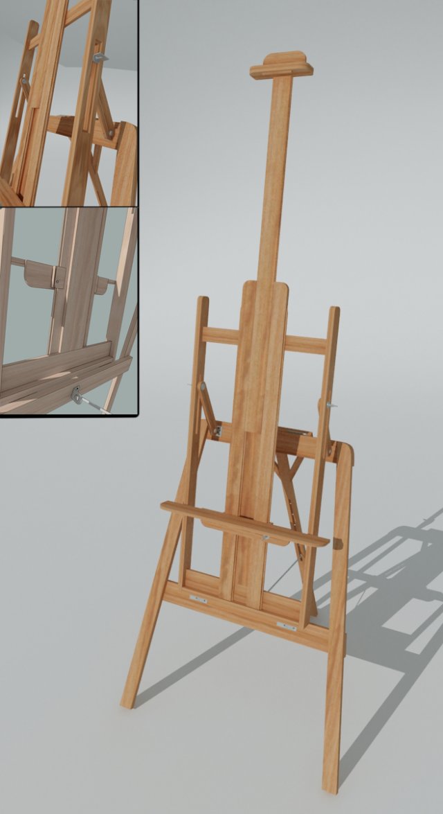 easel Modelo 3D .c4d .max .obj .3ds .fbx .stl .blend 