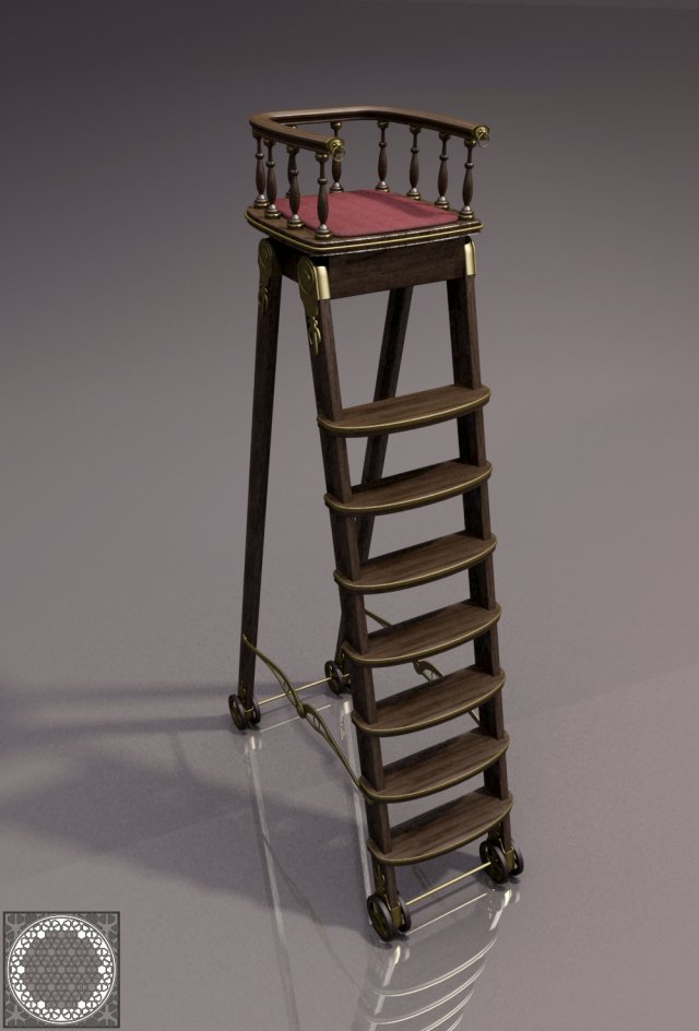 ladder 3D Model .c4d .max .obj .3ds .fbx .stl .blend 