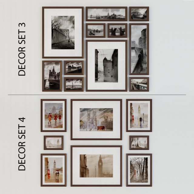 picture frames 3D Model .c4d .max .obj .3ds .fbx .stl .blend 