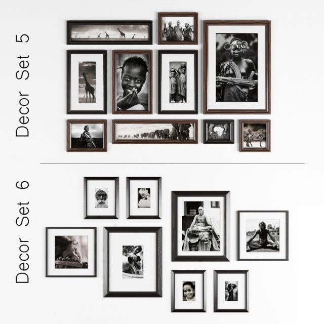 photoframes 3D Model .c4d .max .obj .3ds .fbx .stl .blend 