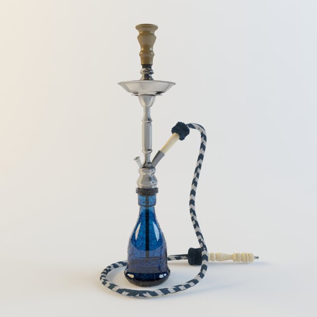 hookah 3D Model .c4d .max .obj .3ds .fbx .stl .blend 
