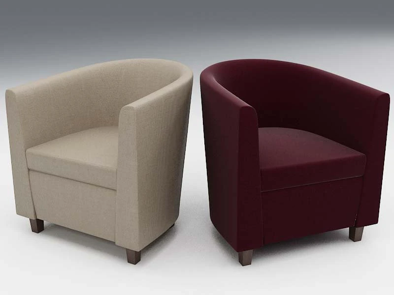 armchair lora 3D Model .c4d .max .obj .3ds .fbx .stl .blend 