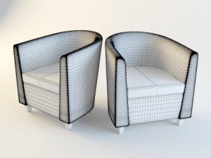 armchair lora 3D Model