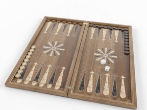 backgammon Modelo 3D