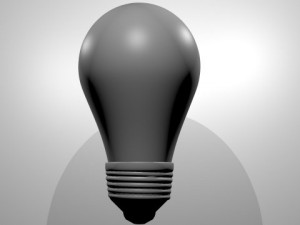 light bulb no texture  material Modello 3D