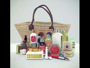 loccitane gift basket Modelo 3D