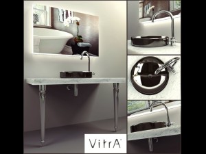 washbasin with mirror by vitra Modelo 3D