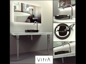 washbasin with mirror by vitra 3D Model