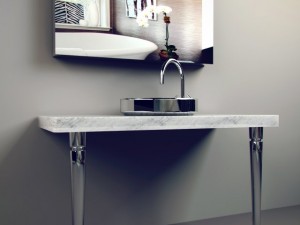 washbasin with mirror by vitra 3D 모델