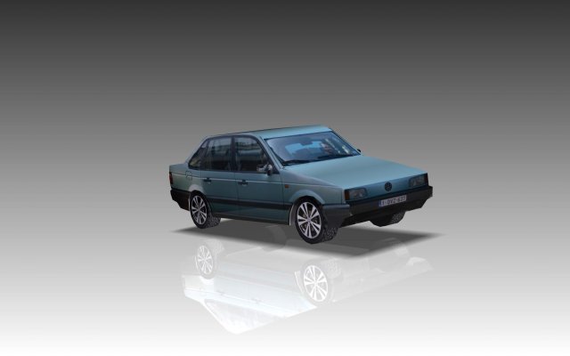 volkswagen passat lowpoly 3Dモデル .c4d .max .obj .3ds .fbx .stl .blend 