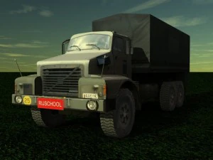 camion logistico volvo dell'esercito belga Modello 3D