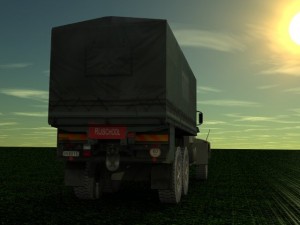 belgian army volvo logistics truck Modèle 3D