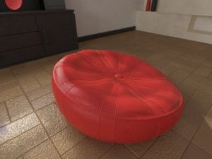 ground seat  tv sponge 3D Model