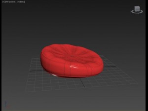 ground seat  tv sponge 3D Model