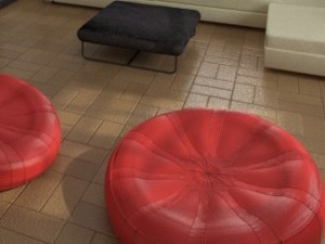 ground seat  tv sponge 3D Model