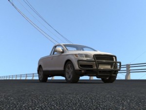 4x4 black pickup truck Modelo 3D