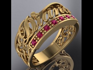 ring name Modello 3D