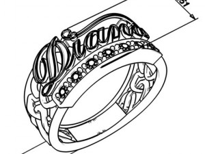 ring name 3Dモデル