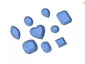 gem swarovski crystal 3Dモデル