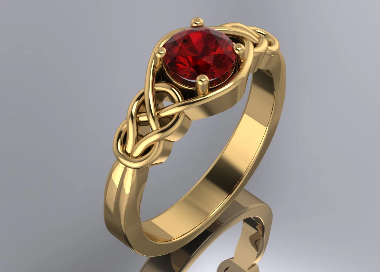 ring solitaire 3D Model .c4d .max .obj .3ds .fbx .stl .blend 
