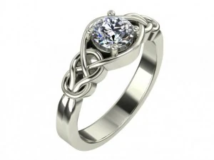 ring solitaire 3D Model