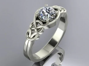 ring solitaire 3D Model